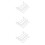3Pcs Anti-Rust Silver Wine Glass Holder Under Cabinet Stemware Rack 8