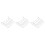 3Pcs Anti-Rust Silver Wine Glass Holder Under Cabinet Stemware Rack 4