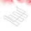 3Pcs Anti-Rust Silver Wine Glass Holder Under Cabinet Stemware Rack 11