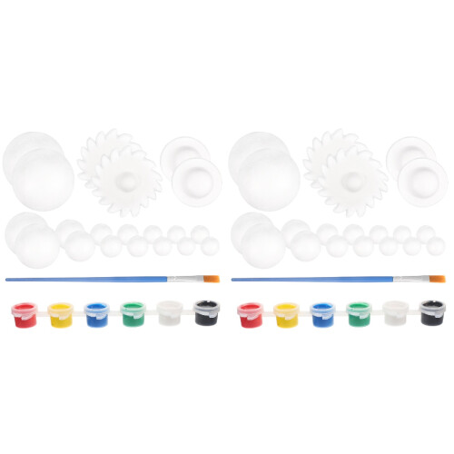 4Sets Durable Polystyrene Solar System Foam Balls for DIY Home Decor 1