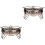 2Pcs Portable Iron Base Wind Proof for Picnic Stove Use 3