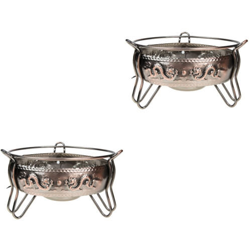 2Pcs Portable Iron Base Wind Proof for Picnic Stove Use 2