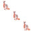 3Pcs Kids Animal Plaything Educational Durable Toy Realistic Models 9