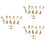 36Pcs Dinosaur Skeleton Models Durable Khaki Simulation Toys for Decor 4