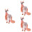 3Pcs Kids Animal Plaything Educational Durable Toy Realistic Models 6