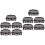 10Pcs Portable Plastic Flowerpot Storage Base Decorative Stand 7