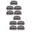 10Pcs Portable Plastic Flowerpot Storage Base Decorative Stand 10