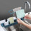 2Pcs Retractable Blue Sink Rack Kitchen Holder 10