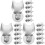 18Pcs Silver Cat Clasp Locks Bag Decorations Replacement Accessories 4