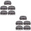 10Pcs Portable Plastic Flowerpot Storage Base Decorative Stand 9