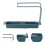 2Pcs Retractable Blue Sink Rack Kitchen Holder 7