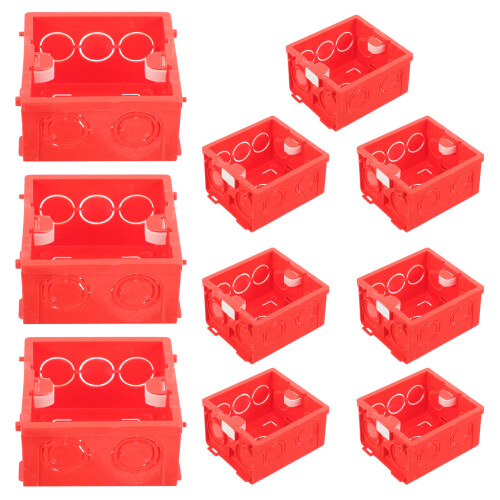 30Pcs White External Installation Boxes Floating and Down Fixing