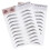 6Pcs Black Imitation Eyebrow Stickers Easy Use Eyebrow Tool for Makeup 1