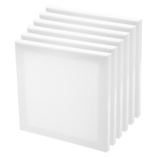 12Pcs White Painting Canvas Boards Durable Wooden Blank Panels for Art