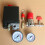 2Pcs Easy-Install Air Compressor Pump with Air Pressure Control Black 10