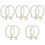 10Pcs Practical Decorative Letter Charm Chain for Cup Handles and Keys 4