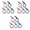15Pcs Elastic Glasses Cord Adjustable Sunglass Holder Strap Multicolor 2