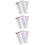 6Pcs Black Imitation Eyebrow Stickers Easy Use Eyebrow Tool for Makeup 6