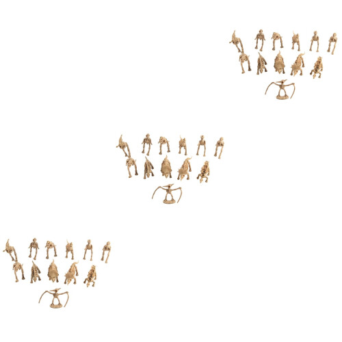 36Pcs Dinosaur Skeleton Models Durable Khaki Simulation Toys for Decor 2
