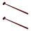 2Pcs Drum Mallets with Wood Handle Brown Temple Bell Percussion 7