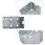 12Pcs Small Silver Metal Wall Junction Box Easy Install Box 11