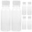 24 Pcs Milk Bottle Transparent The Pet 1