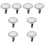 8Sets White Vehicle Clocks Mini Adhesive Auto Dashboard Digital Clock 2