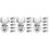 18Pcs Silver Cat Clasp Locks Bag Decorations Replacement Accessories 6