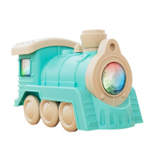 4Pcs Green Model Train Toy for Kids with Educational Music Features