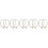 10Pcs Practical Decorative Letter Charm Chain for Cup Handles and Keys 9