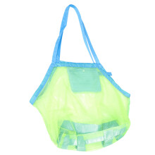 2Pcs Light Green Beach Bag Kids Toy Storage Multi-Function Mesh Pouch