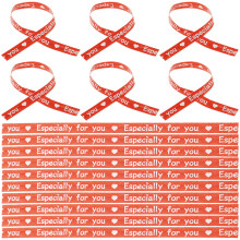 3000Pcs Red Tie Ribbon Strong Kraft Paper Sealing Ties for Candy Bags