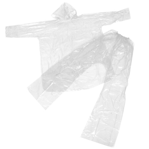 15Ensembles Capes Jetables Transparentes Légeres