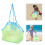 2Pcs Light Green Beach Bag Kids Toy Storage Multi-Function Mesh Pouch 8