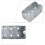 12Pcs Small Silver Metal Wall Junction Box Easy Install Box 10