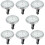 8Sets White Vehicle Clocks Mini Adhesive Auto Dashboard Digital Clock 7