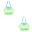 2Pcs Light Green Beach Bag Kids Toy Storage Multi-Function Mesh Pouch 6