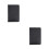 2Pcs Black Travel Passport Case Wallet Organizer Pouch 2