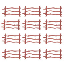 180Pcs Brown Plastic Fence Toy DIY Simulation Kids Educational Playset