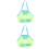 2Pcs Light Green Beach Bag Kids Toy Storage Multi-Function Mesh Pouch 5