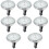 8Sets White Vehicle Clocks Mini Adhesive Auto Dashboard Digital Clock 6
