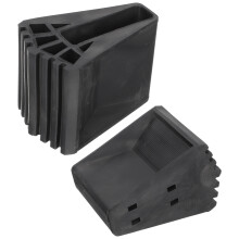 6Pcs Ladder Foot Protector Rubber Covers Black Non-Slip for Home Use