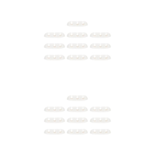 20Pcs Small White Tpr Cable Clips Desktop Wire Organizer 1