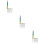 3Sets Thin Nail Art Brushes Assorted Colors Replacement Heads Manicure 7