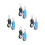 8Pcs Compact Foldable Golf Pitch Mark Repair Tools with Ball Markers 3