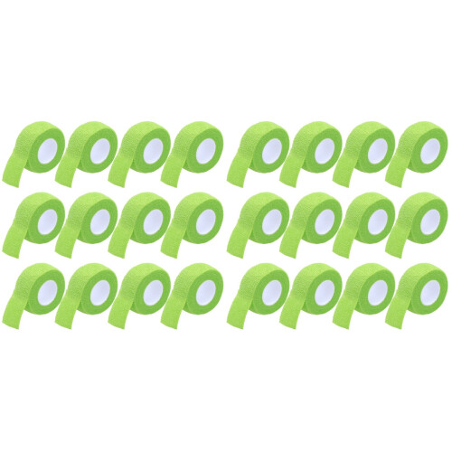 24Rouleaux Bandage Auto-Adhésif Élastique Vert Pour Usage 1