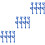 12Pcs Outdoor Blue Poolside Hanger Plastic Rods for Tool Storage 4