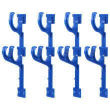 12Pcs Outdoor Blue Poolside Hanger Plastic Rods for Tool Storage