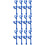 12Pcs Outdoor Blue Poolside Hanger Plastic Rods for Tool Storage 7