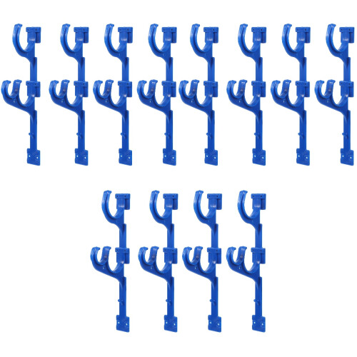 12Pcs Outdoor Blue Poolside Hanger Plastic Rods for Tool Storage 2